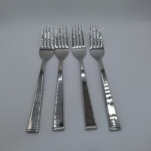Set of 4 Towle 18/8 Stainless Forks Shiny Simple Clean Design